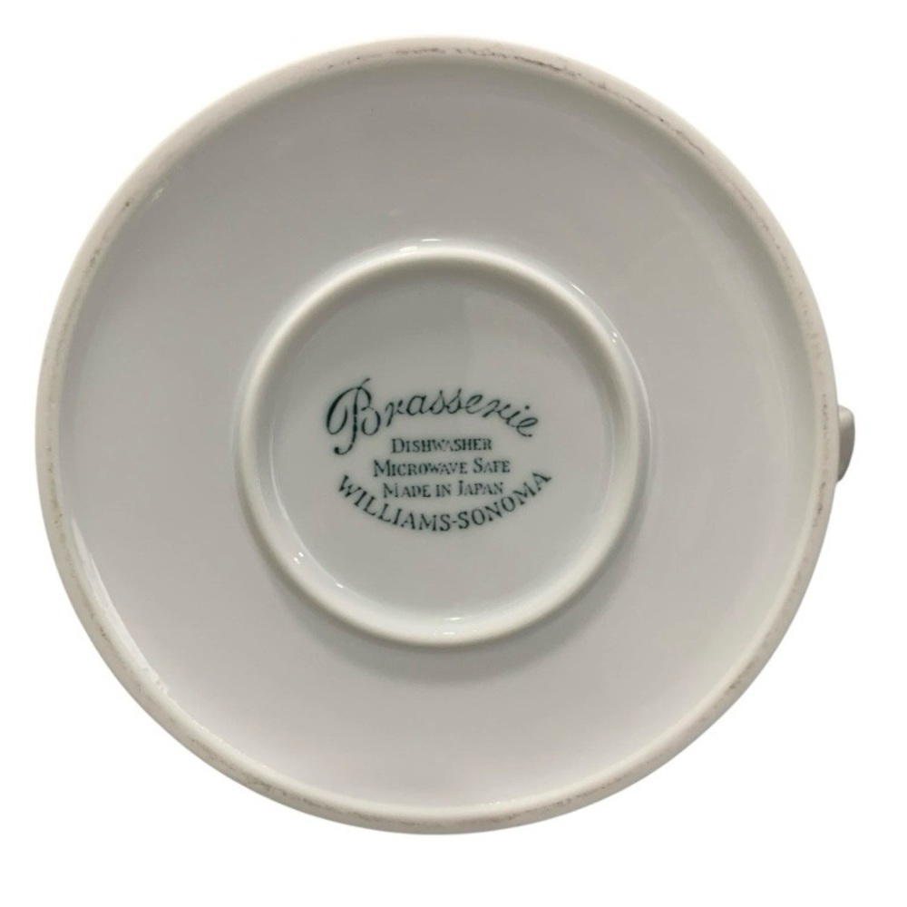 Williams Sonoma BRASSERIE White Teapot? Creamer? Glossy Finish 6”‎ Tall Japan - Picture 6 of 9